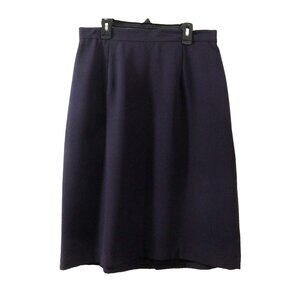 Stephanie Andrews Womens Skirt Size 14W Purple Knee-Length Career Lined Back Zip
